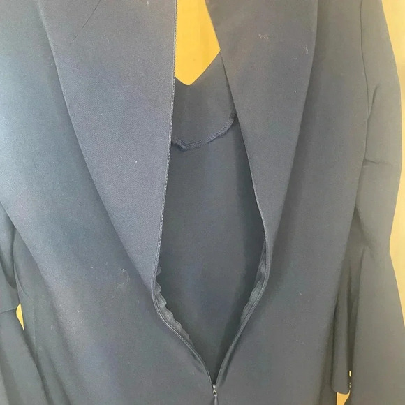 Prelude navy dress. Size 6. Perfect condition. V Neck made in India. - Picture 6 of 6